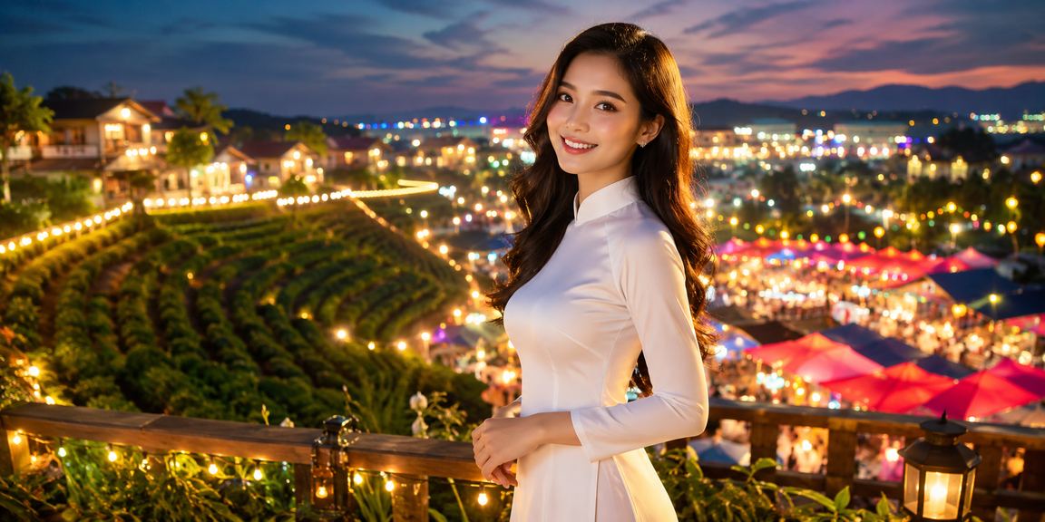 Người dùng Buôn Ma Thuột nhận voucher casino trong trang phục áo dài
