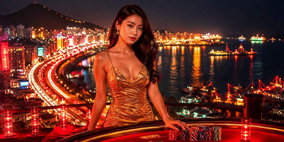 Màn hình cá cược thể thao sáng đèn neon tại Vũng Tàu về đêm